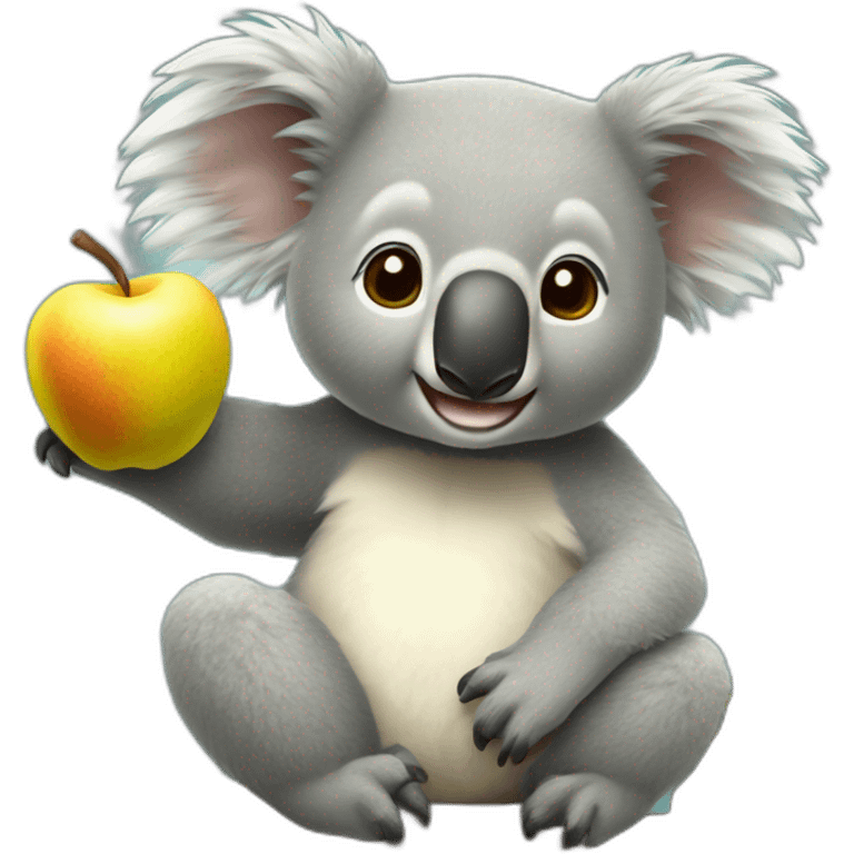 Koala pomme de terre jaune emoji