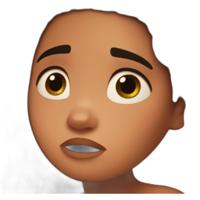 Moana crying  emoji