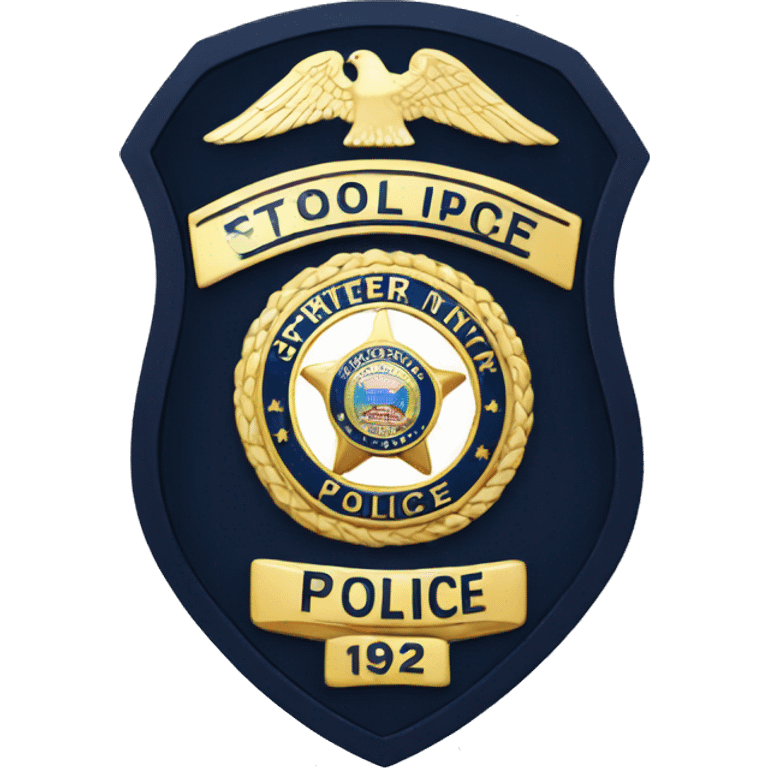 police department badge emoji