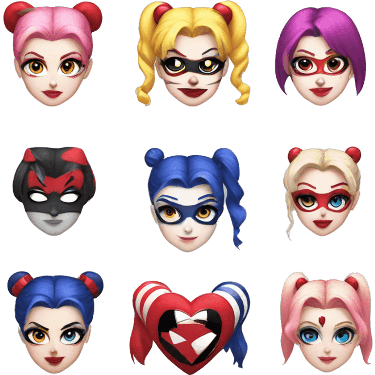 Sailor moon harley quinn  emoji