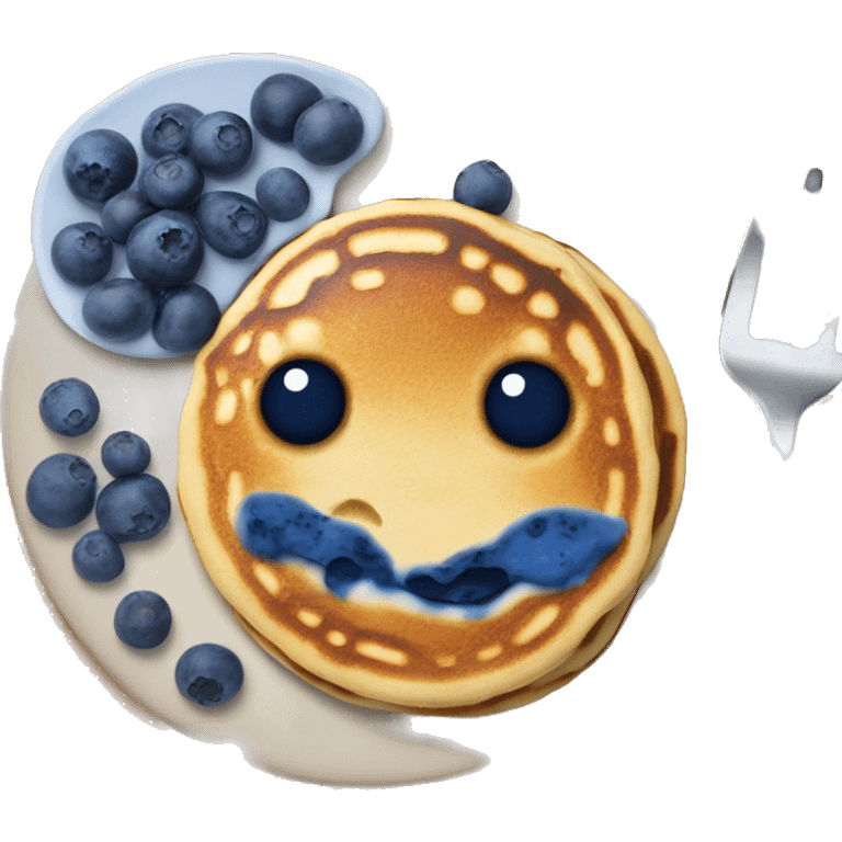 Blueberry pancakes  emoji