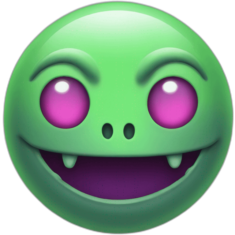 Alien smiley emoji