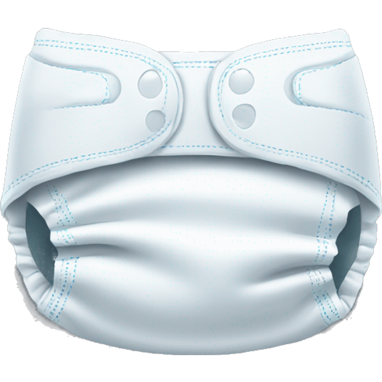 reflective detailed paper diaper emoji