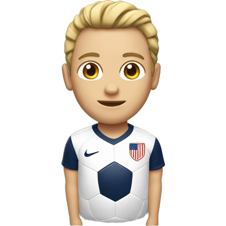 USA white soccer emoji