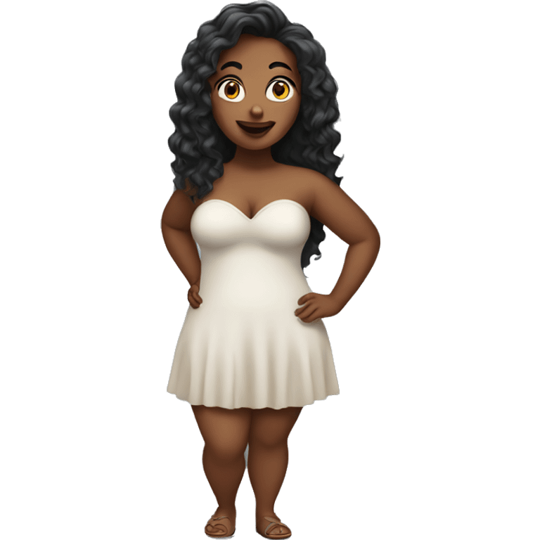 Curvy girl  emoji