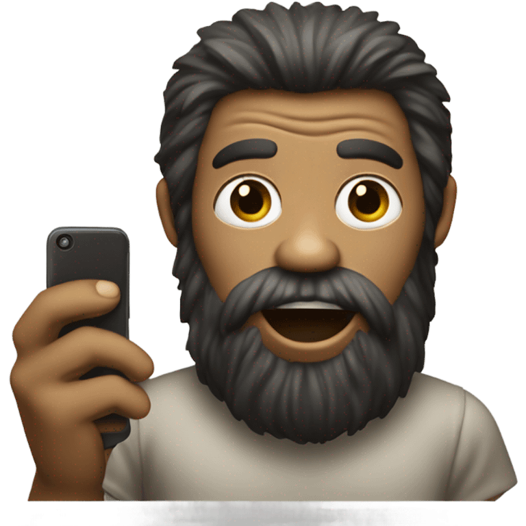 Bigfoot phone call emoji