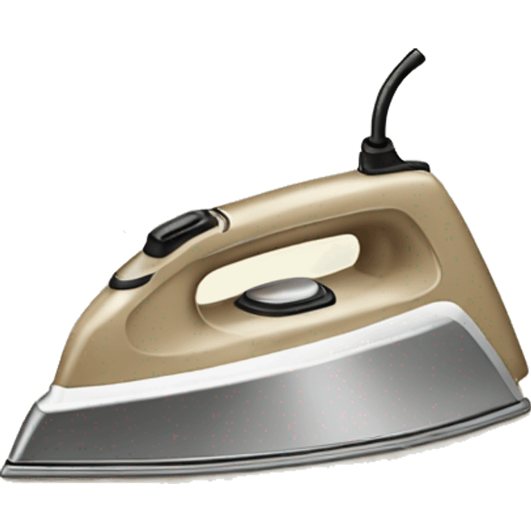 Beige iron for ironing emoji