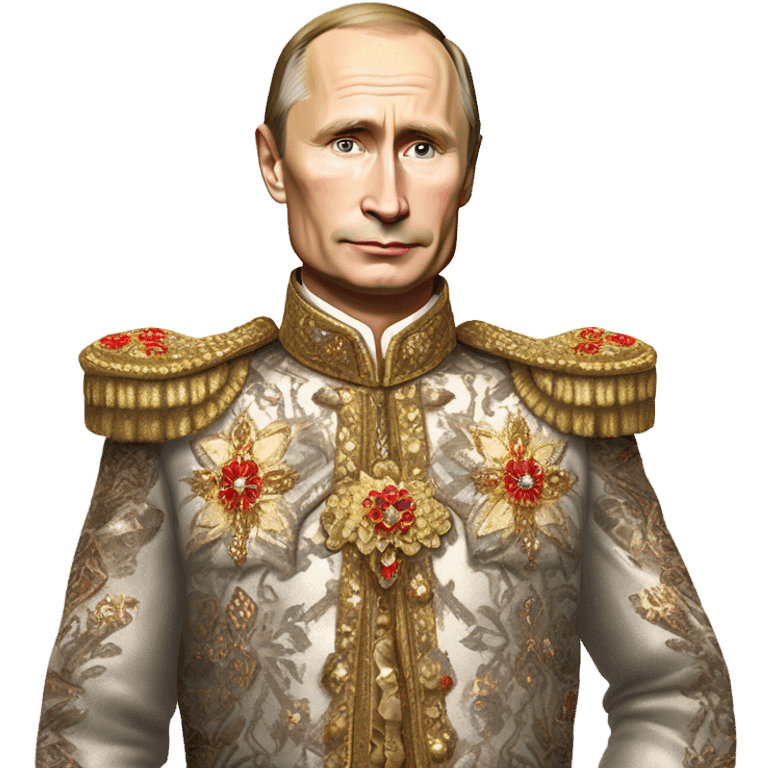 vladimir putin in Romanov dress, full body emoji