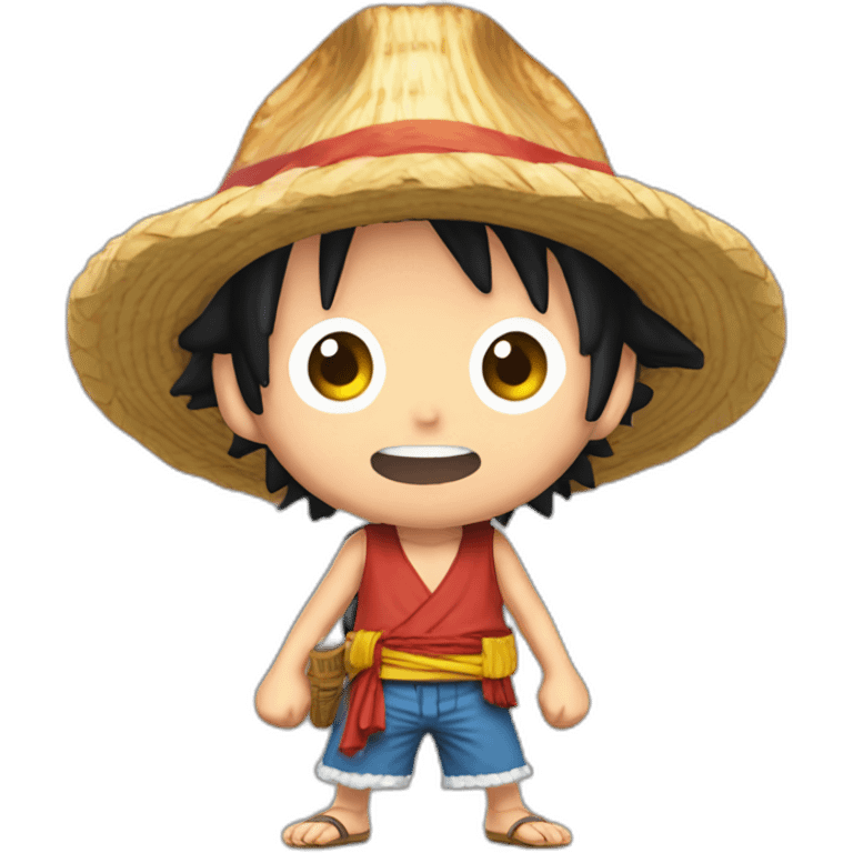 luffy avec un morceau de viande emoji