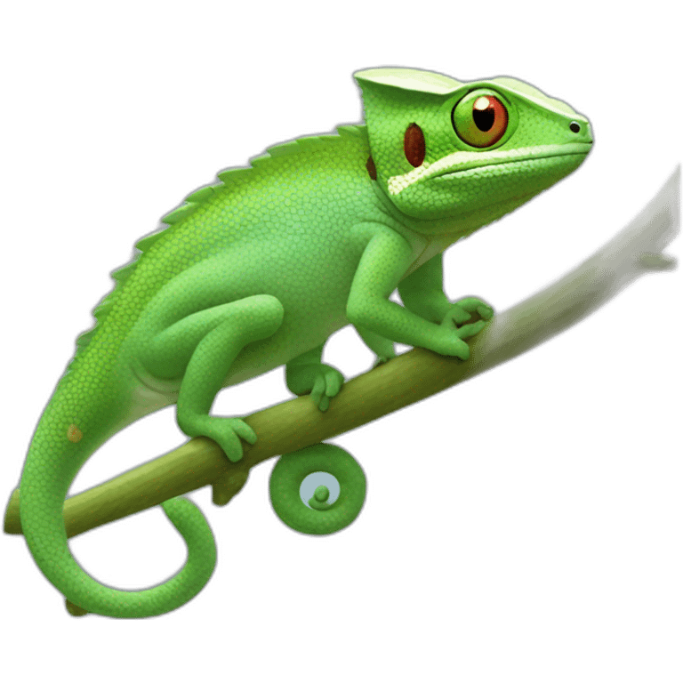 F1 cameleon emoji