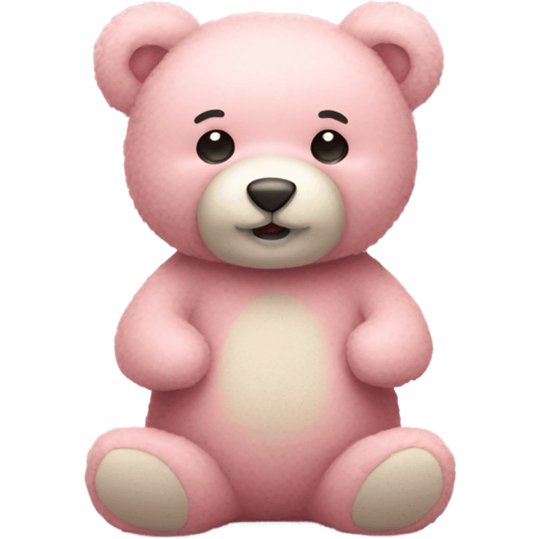 Light pink teddy bear emoji