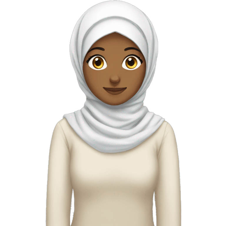 Hijabi with love  emoji