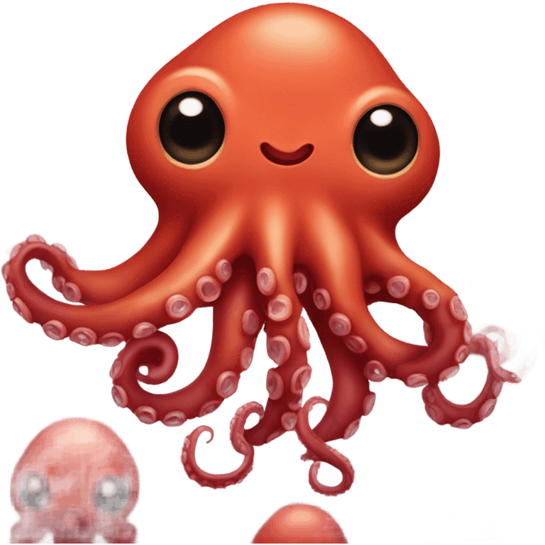 red baby octopus  emoji