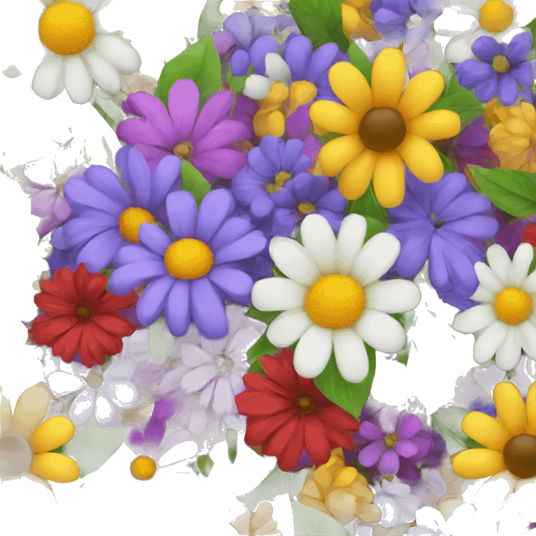 flower bouquet multicolor emoji