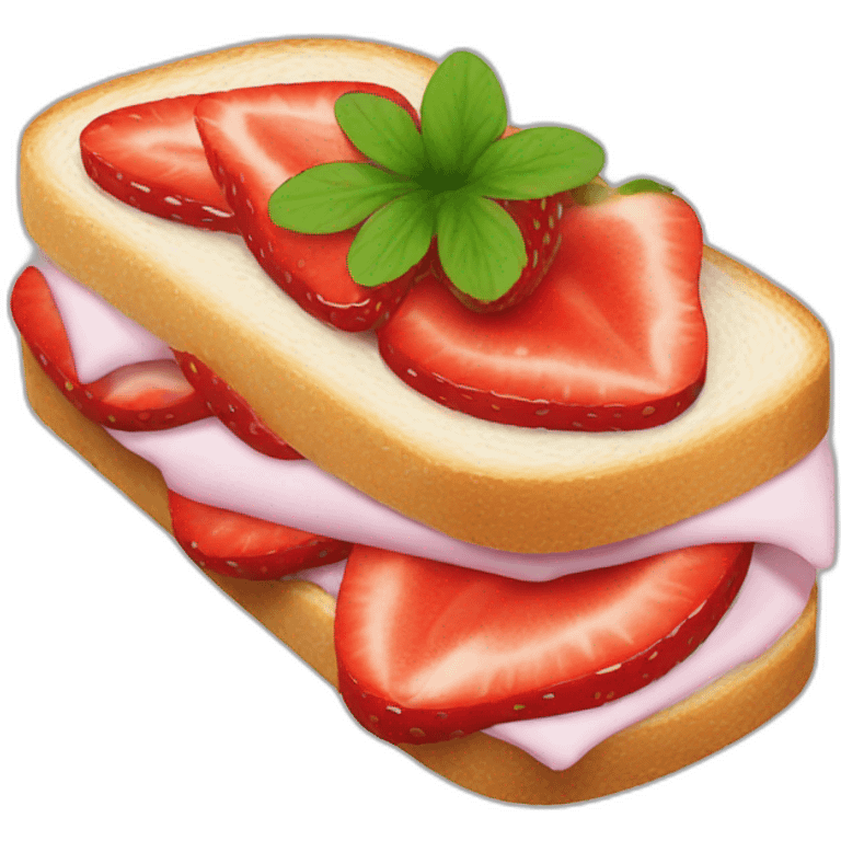 strawberry sandwich emoji