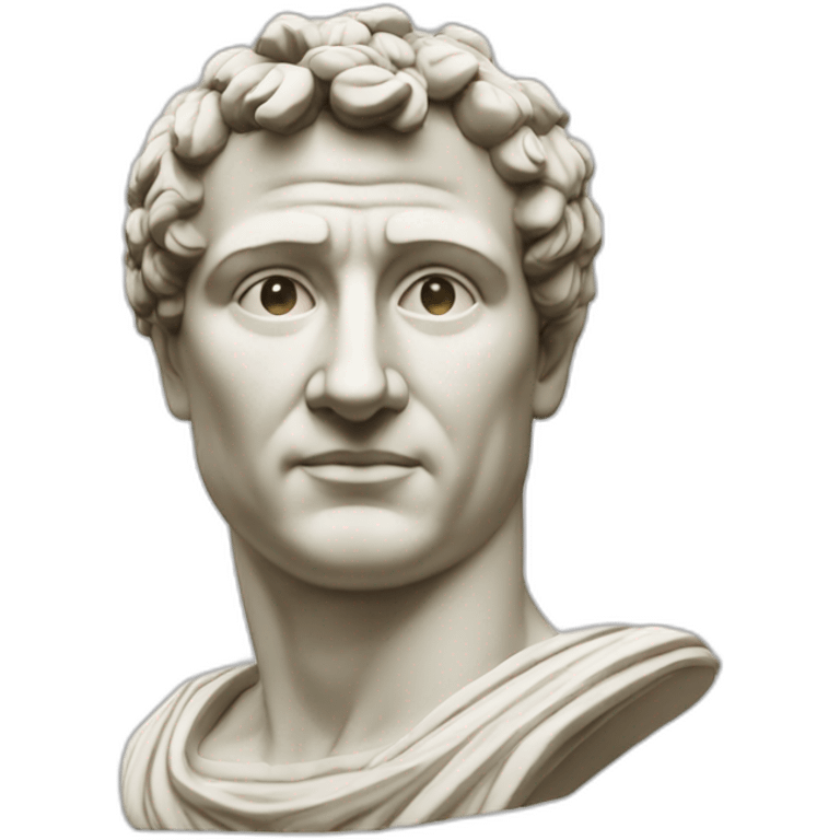 Fun Caesar Augustus Statue emoji