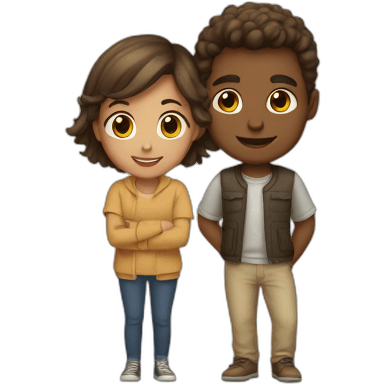 boy and gilr emoji