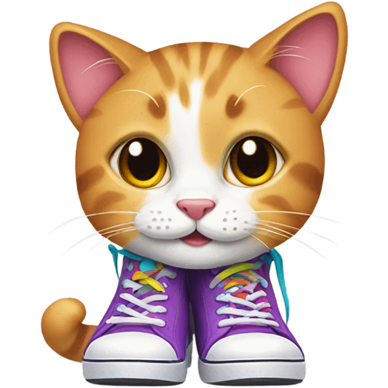 cat with shoes emoji