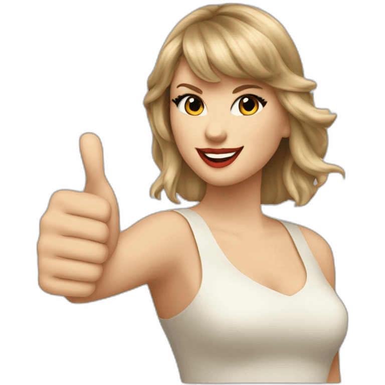 taylor swift thumbs up emoji