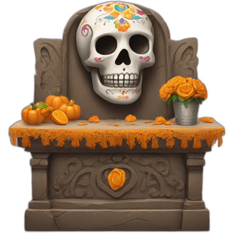 altar de muertos pan emoji