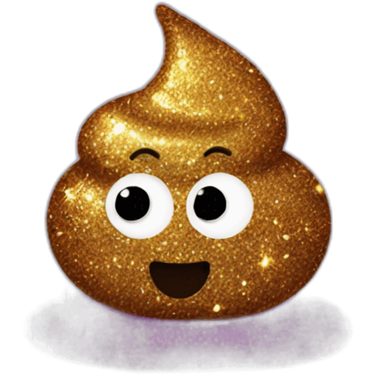 glitter poop emoji