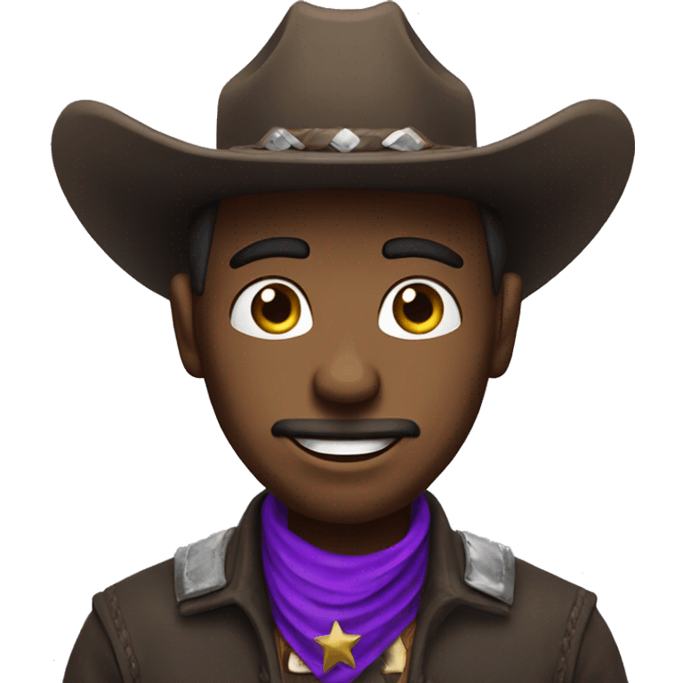 cowboy,  purple spiral eyes emoji