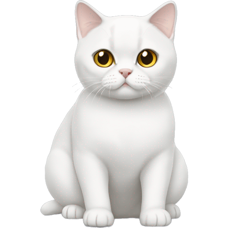 White British shorthair full body  emoji