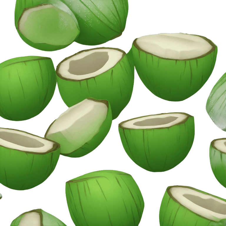 Green coconut emoji