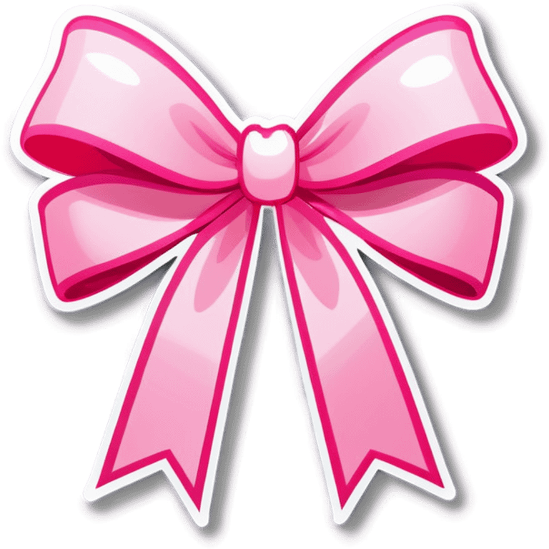 Pink bow emoji