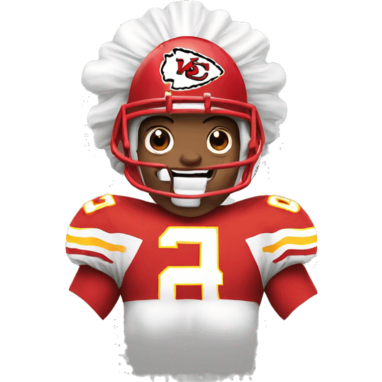 Chiefs fan cheering emoji