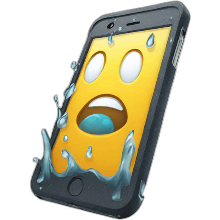 water damage iphone emoji