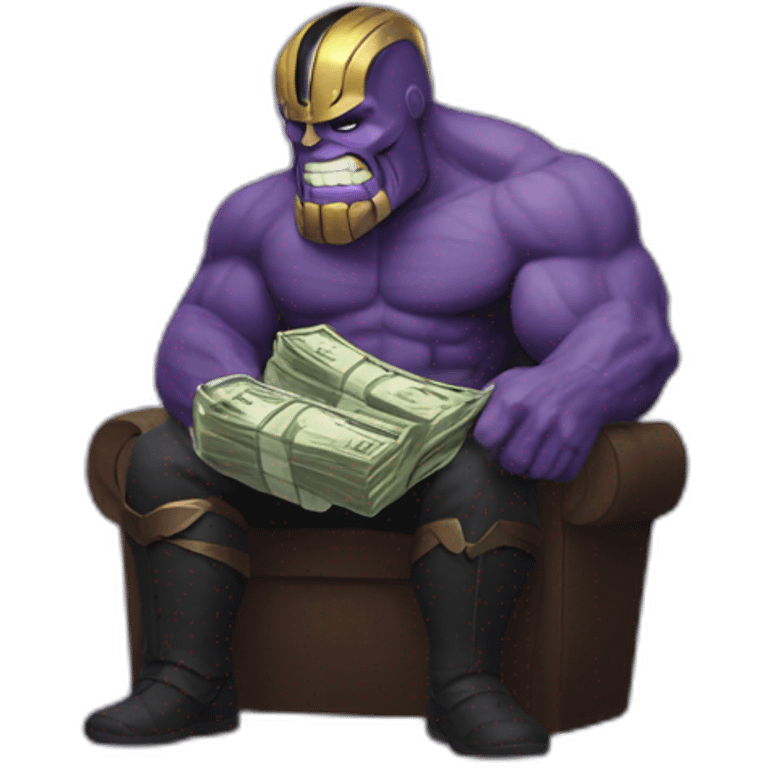 thanos paying money emoji