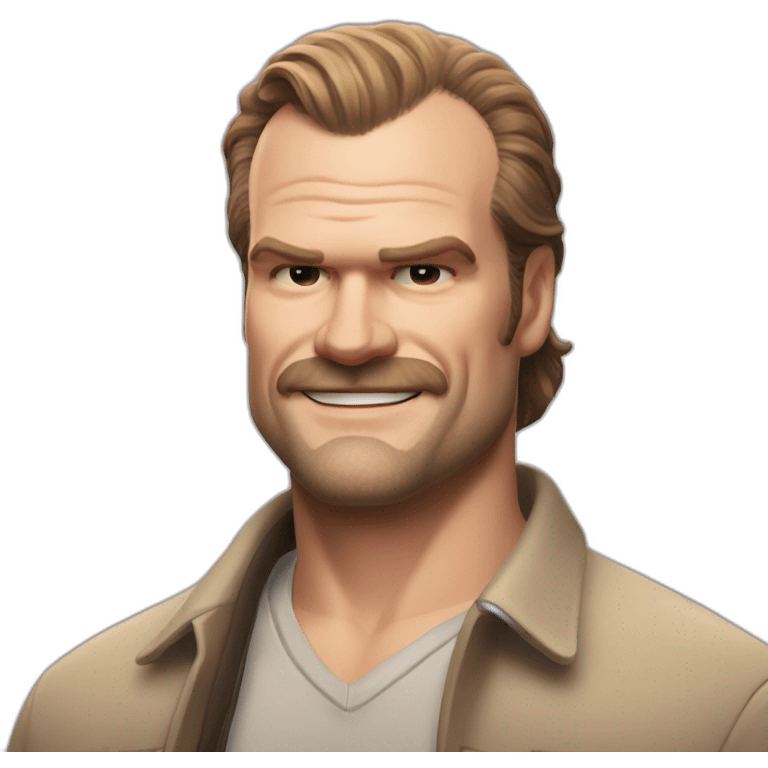 Jim Hopper David harbour smiling emoji