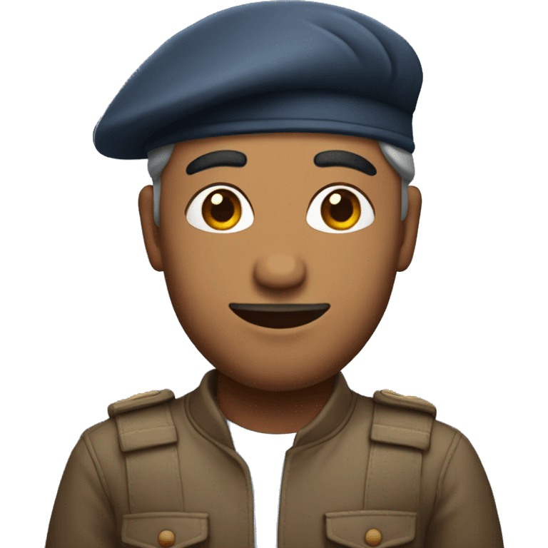 An south Asian man who is creative wearing A beret  emoji