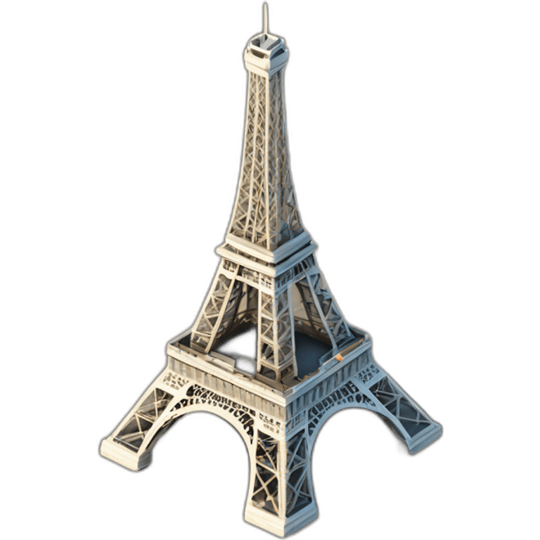 isometric-3d-eiffel-tower emoji