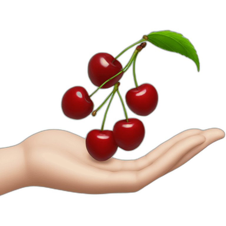 Cherries in the palms emoji