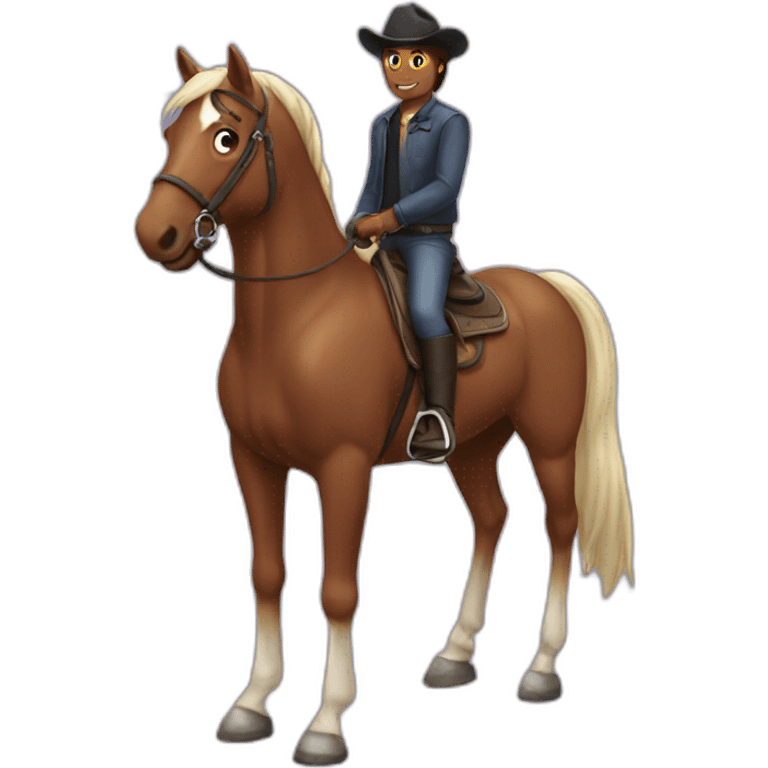 I'm on a horse emoji