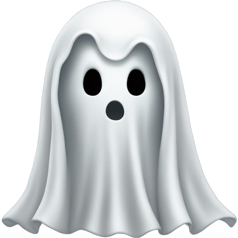 White ghost but with a point where his head is emoji