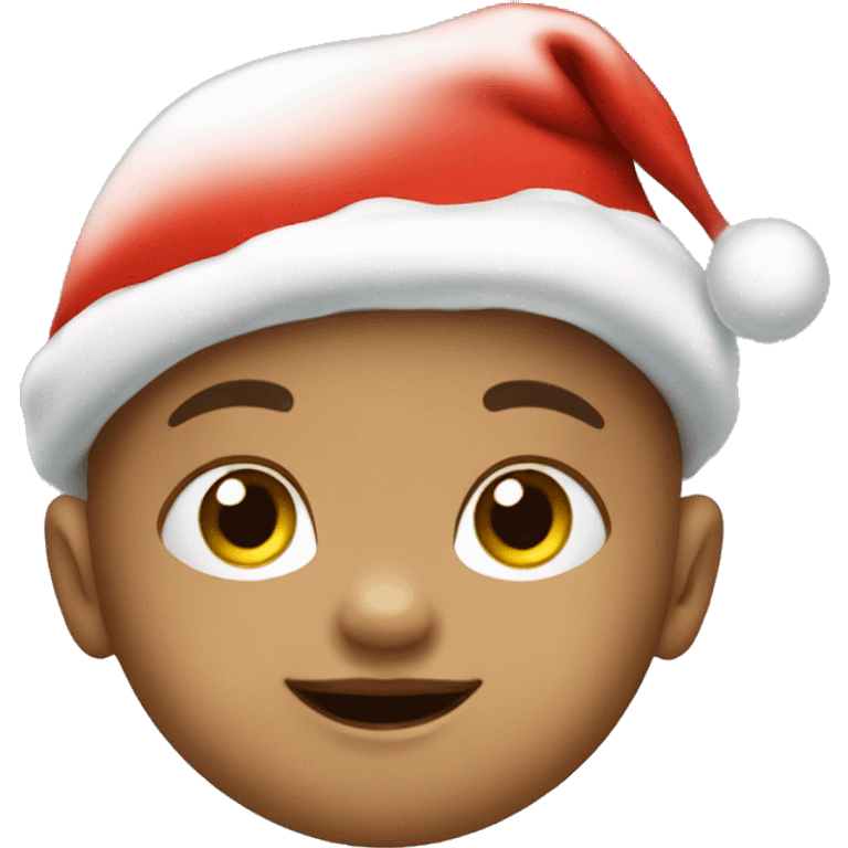 Baby with Santa hat emoji