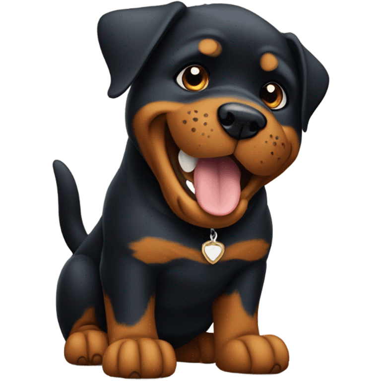 Rottweiler giving a thumbs up  emoji