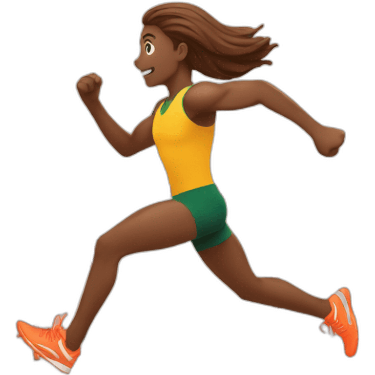 Running track and field emoji