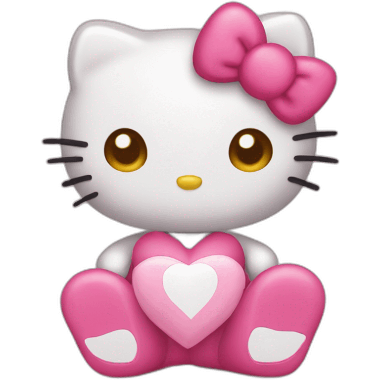 hello kitty love emoji