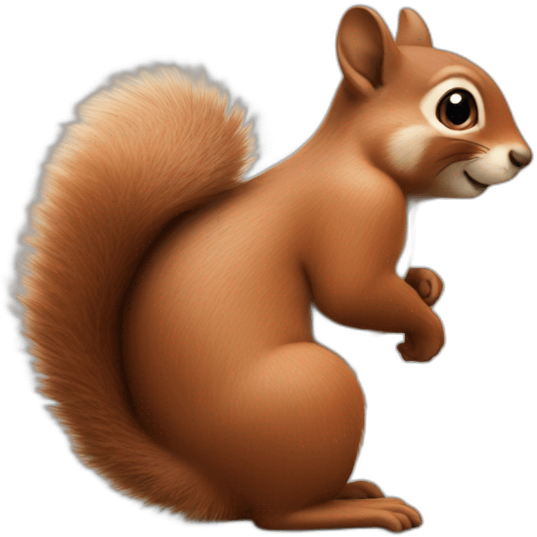 Squirrel with big butt emoji