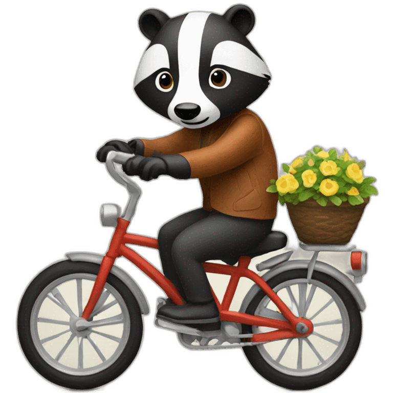 badger on a bike emoji