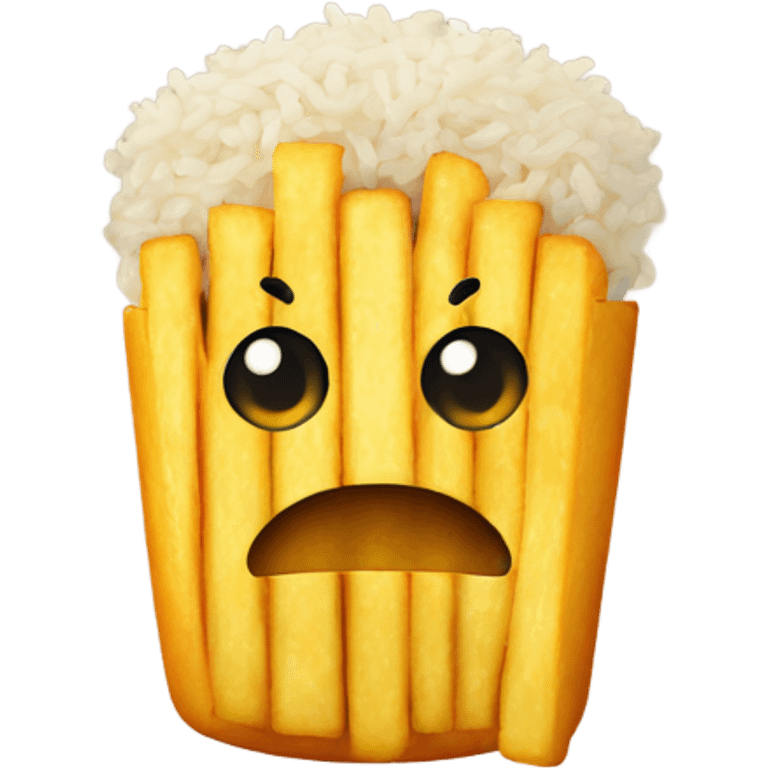 Fries rice emoji