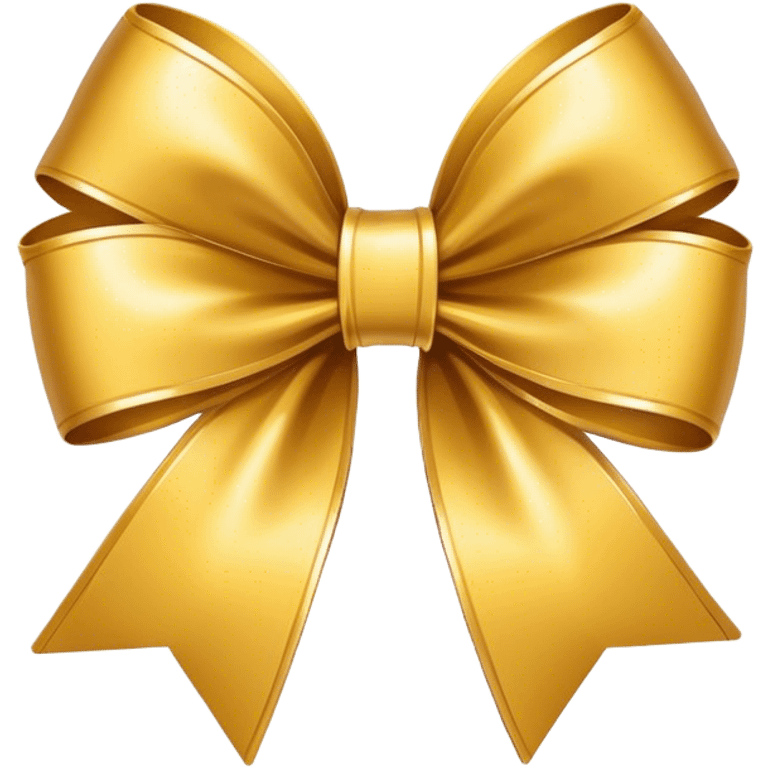 Gold bow emoji