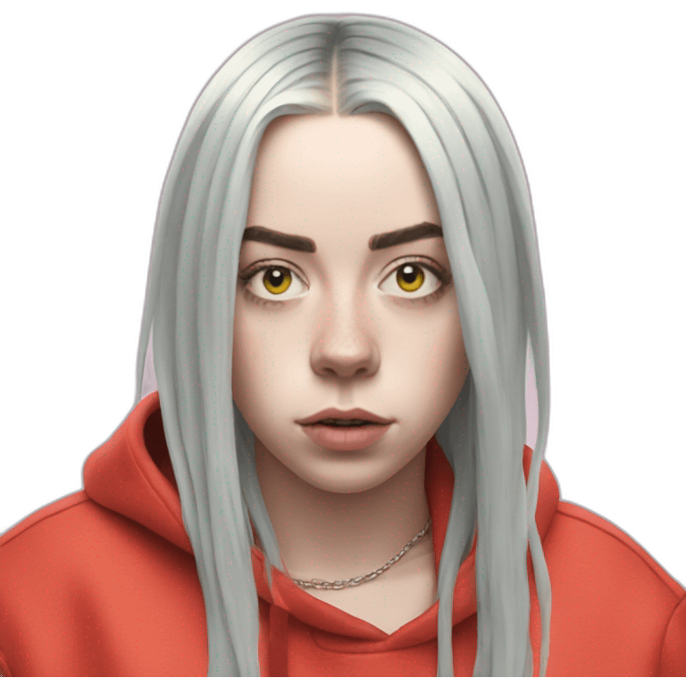 billie eilish red roots emoji