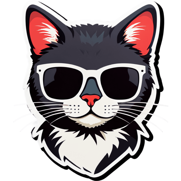 Cat with sunglasses emoji