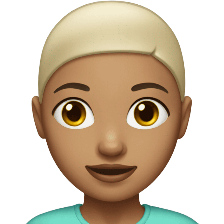 bald girl emoji