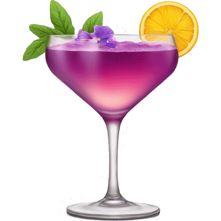 COCKTAIL WITH VIOLET emoji